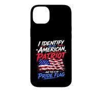 I Identify As an American Patriot and This is My Pride Flag Coque pour iPhone 14 Plus