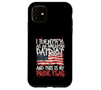 I Identify As an American Patriot This is My Pride Flag Coque pour iPhone 11