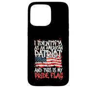 I Identify As an American Patriot This is My Pride Flag Coque pour iPhone 15 Pro Max