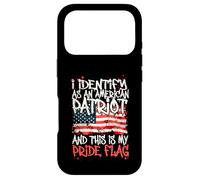 I Identify As an American Patriot This is My Pride Flag Coque pour iPhone 17 Pro
