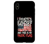 I Identify As an American Patriot This is My Pride Flag Coque pour iPhone XS Max