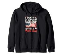 I Identify As an American Patriot This is My Pride Flag Sweat à Capuche