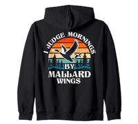 I Judge Mornings Canards Hunter Duck Hunting Lover Duck Season Sweat à Capuche