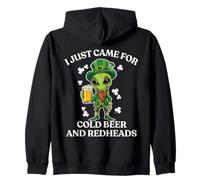 I Just Came for Cold Beer and Redheads Alien St Patrick Day Sweat à Capuche
