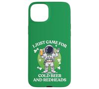 I Just Came for Cold Beer Redheads Astronaute St Patrick Day Coque pour iPhone 15 Plus