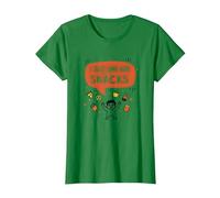 I Just Came Here for The Snacks Funny Food Lover T-Shirt, Femme, Vert Kelly, M