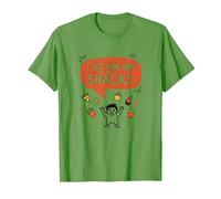 I Just Came Here for The Snacks Funny Food Lover T-Shirt, Homme, Herbe, 3XL