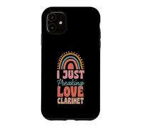 I Just Freaking Love Clarinette Bohème Arc-en-Ciel Tendance Boho Coque pour iPhone 11