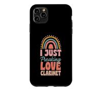 I Just Freaking Love Clarinette Bohème Arc-en-Ciel Tendance Boho Coque pour iPhone 11 Pro Max