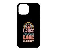 I Just Freaking Love Clarinette Bohème Arc-en-Ciel Tendance Boho Coque pour iPhone 12 Pro Max