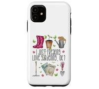 I Just Freaking Love Gardening for Garden Mom and Plant Lady Coque pour iPhone 11
