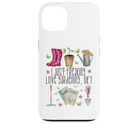 I Just Freaking Love Gardening for Garden Mom and Plant Lady Coque pour iPhone 13
