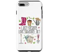 I Just Freaking Love Gardening for Garden Mom and Plant Lady Coque pour iPhone 7 Plus/8 Plus