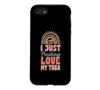 I Just Freaking Love My Tuba Bohemian Rainbow Trendy Boho Coque pour iPhone SE (2020) / 7/8