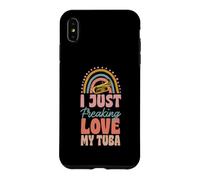I Just Freaking Love My Tuba Bohemian Rainbow Trendy Boho Coque pour iPhone XS Max