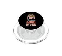 I Just Freaking Love My Tuba Bohemian Rainbow Trendy Boho PopSockets PopGrip pour MagSafe
