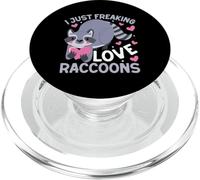 I Just Freaking Love Raccoons PopSockets PopGrip pour MagSafe