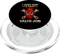 I Just Got A New Valve Job Survivant de récupération en Chirurgie Cardiaque PopSockets PopGrip pour MagSafe