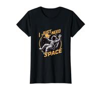 I Just Need Space Astronaute Floating Among Stars T-Shirt Graphique avec Valeur