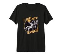 I Just Need Space Astronaute Floating Among Stars T-Shirt Haut de Gamme