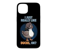 I Just Really Like Ducks Ok Crochet Animal sauvagine Bill Duck Coque pour iPhone 13