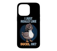 I Just Really Like Ducks Ok Crochet Animal sauvagine Bill Duck Coque pour iPhone 14 Pro Max