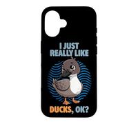 I Just Really Like Ducks Ok Crochet Animal sauvagine Bill Duck Coque pour iPhone 16