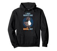 I Just Really Like Ducks Ok Crochet Animal sauvagine Bill Duck Sweat à Capuche