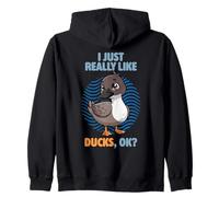 I Just Really Like Ducks Ok Crochet Animal sauvagine Bill Duck Sweat à Capuche