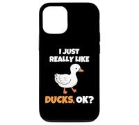 I Just Really Like Ducks, OK Funny Duck Animal Lover Coque pour iPhone 12/12 Pro