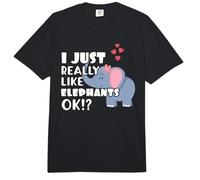 I Just Really Like Elephants OK? Cute Elephant Comfort Colors Adult Heavyweight T-Shirt