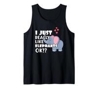 I Just Really Like Elephants OK? Cute Elephant Débardeur