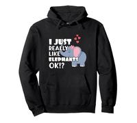 I Just Really Like Elephants OK? Cute Elephant Sweat à Capuche