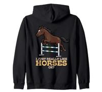 I Just Really Like Horses Ok Farm Animal Pur-Bred Horse Sweat à Capuche