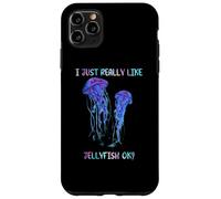 I Just Really Like Jellyfish, OK? Watercolor Fish, JellyFish Coque pour iPhone 11 Pro Max