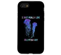 I Just Really Like Jellyfish, OK? Watercolor Fish, JellyFish Coque pour iPhone SE (2020) / 7 / 8