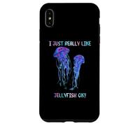 I Just Really Like Jellyfish, OK? Watercolor Fish, JellyFish Coque pour iPhone XS Max