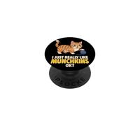 I Just Really Like Munchkins Ok Animal Lover Chat Mignon PopSockets PopGrip Adhésif
