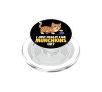 I Just Really Like Munchkins Ok Animal Lover Chat Mignon PopSockets PopGrip pour MagSafe