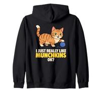 I Just Really Like Munchkins Ok Animal Lover Chat Mignon Sweat à Capuche