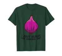 I Just Really Like Onions, OK? Onions végétaux T-Shirt, Homme, Vert Forêt, M