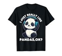 I Just Really Like Pandas Garçons Filles Enfants Musique Panda Lover T-Shirt Graphique avec Valeur