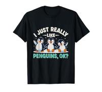 I Just Really Like Penguins Kids Girl Boys Women Penguin T-Shirt