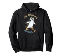 I Just Really Like Penguins Ok Animal Mentonnière Pingouin Sweat à Capuche