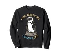 I Just Really Like Penguins Ok Animals Lover Pingouin Africain Sweatshirt