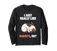 I Just Really Like Rabbits Ok Animal Cute Himalaya Lapin Manche Longue