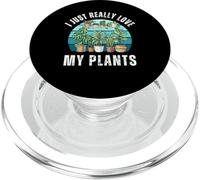 I Just Really Love My Plants - Amateurs de Plantes rétro PopSockets PopGrip pour MagSafe