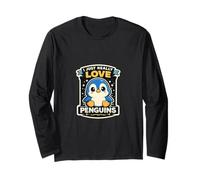 I Just Really Love Penguins - Adorable Pingouin Kawaii Manche Longue