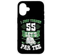 I Just Turned 55 Let's par-Tee Chariot de Golf pour fête d'anniversaire 55 Ans Coque pour iPhone 16