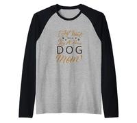 I Just Want to be a Stay At Home Dog Mom Quote Manche Raglan